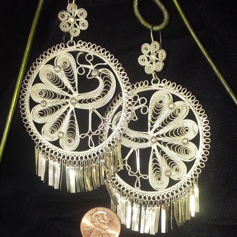 Traditional handmade vintage chandelier earrings